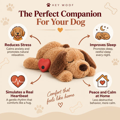 HEYWOOF Comfort Pal | Calming Cuddle Toy for Dogs